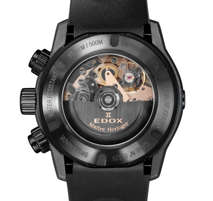 Relógio Edox CO-1 CARBON CHRONOGRAPH - Automático 45mm
