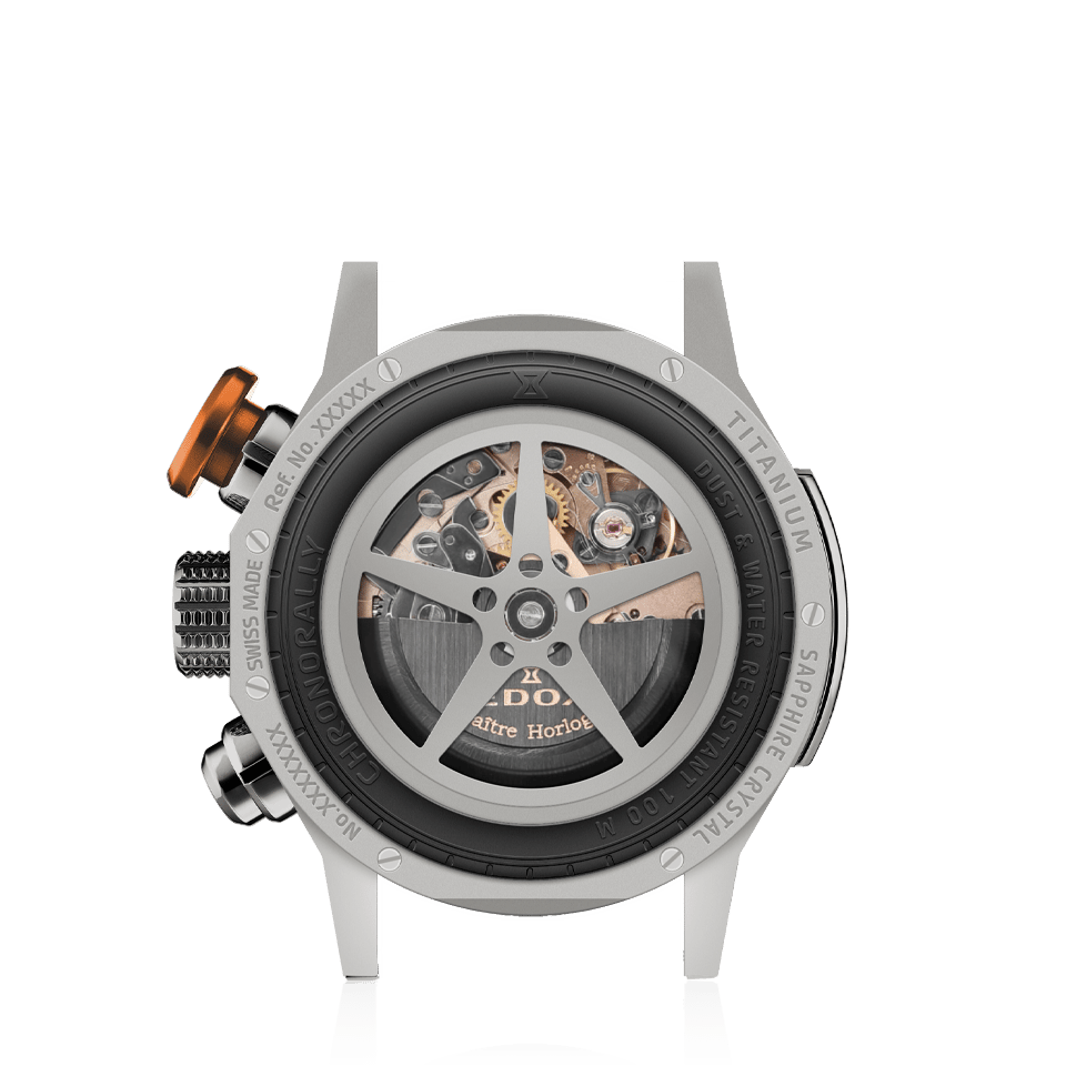 Relógio Edox CHRONORALLY 01129-TGNOCO-GNO - Automático 45mm