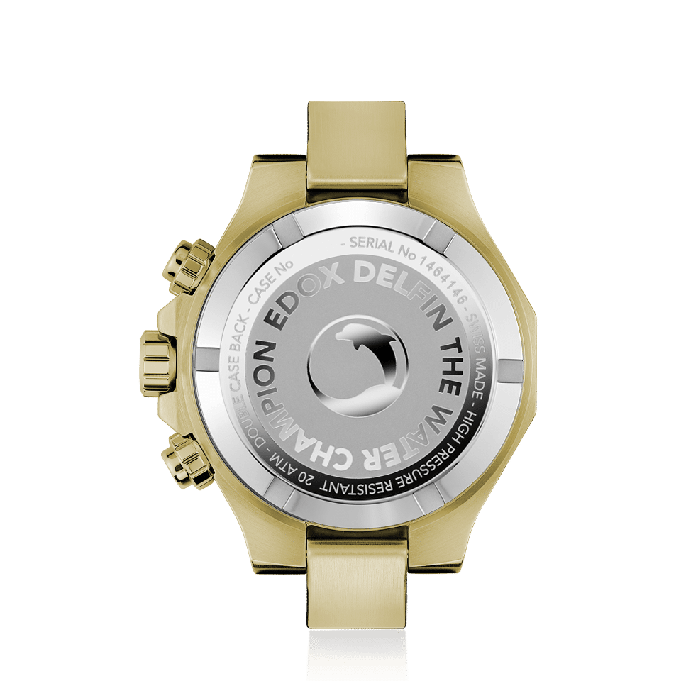 Relógio Edox DELFIN THE ORIGINAL CHRONOGRAPH 10113-37JM-NID - Quartzo 43mm