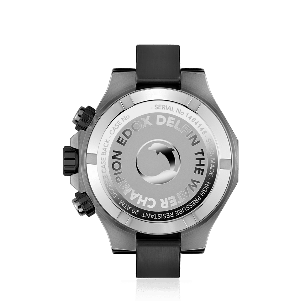Relógio Edox DELFIN THE ORIGINAL CHRONOGRAPH 10112-37GNOCA-ANO - Quartzo 43mm