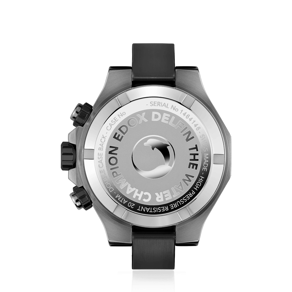 Relógio Edox DELFIN THE ORIGINAL CHRONOGRAPH 10113-37GNCA-GNO - Quartzo 43mm