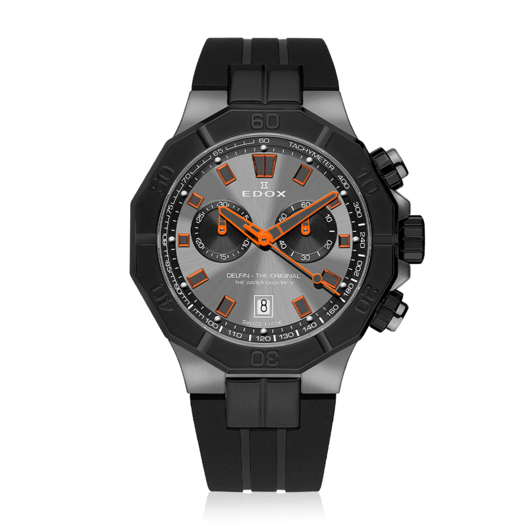 Relógio Edox DELFIN THE ORIGINAL CHRONOGRAPH 10113-37GNCA-GNO - Quartzo 43mm