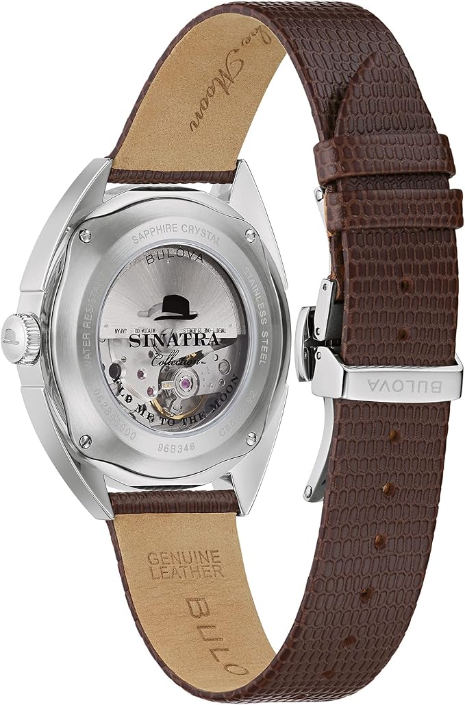 Relógio Bulova Frank Sinatra "Fly Me To The Moon" Automático 96B348