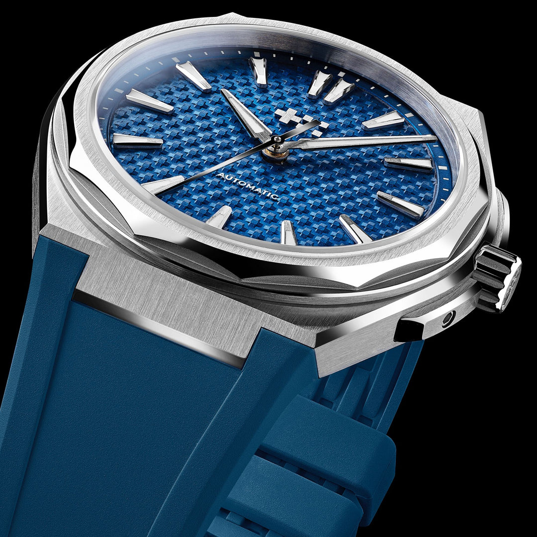 Relógio Christopher Ward The Twelve Azul Escuro Borracha - Automático - 36mm