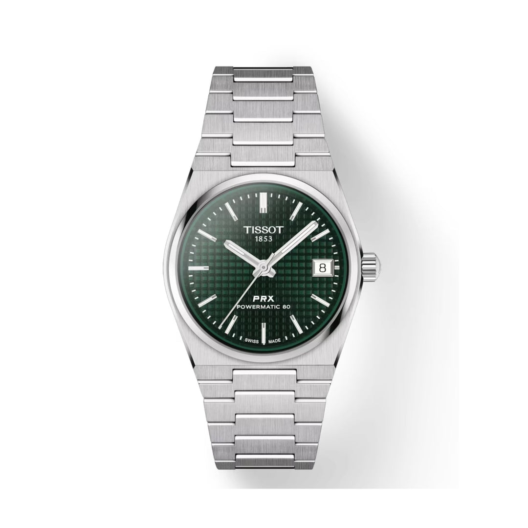Relógio Tissot PRX POWERMATIC 80 Verde T137.207.11.091.00 - Automático 35mm