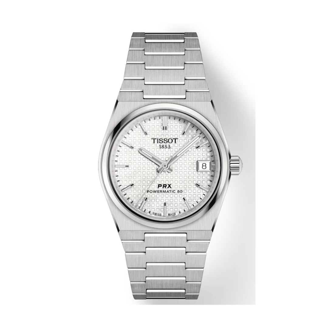 Relógio Tissot PRX POWERMATIC 80 Branco Pérola - Automático 35mm