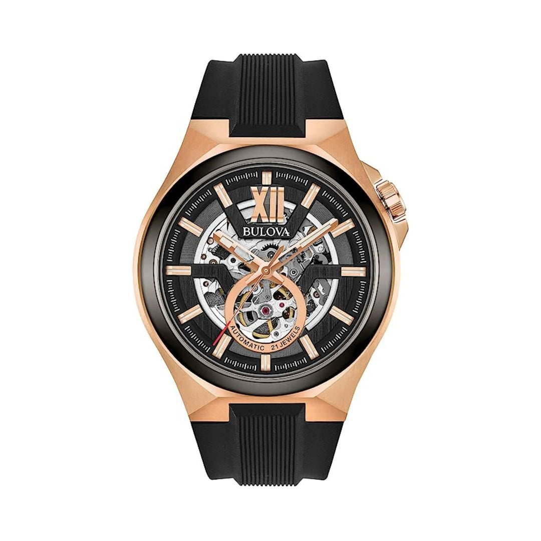 Relógio Bulova Skeleton 98A177 - Automático - 46mm - Pendulum Relojoaria