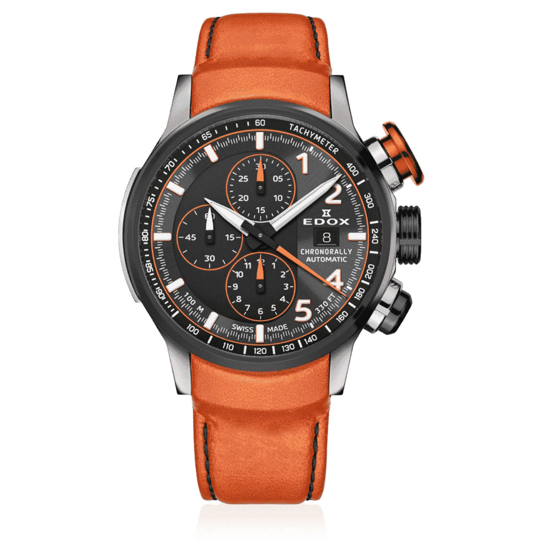 Relógio Edox CHRONORALLY 01129-TGNOCO-GNO - Automático 45mm