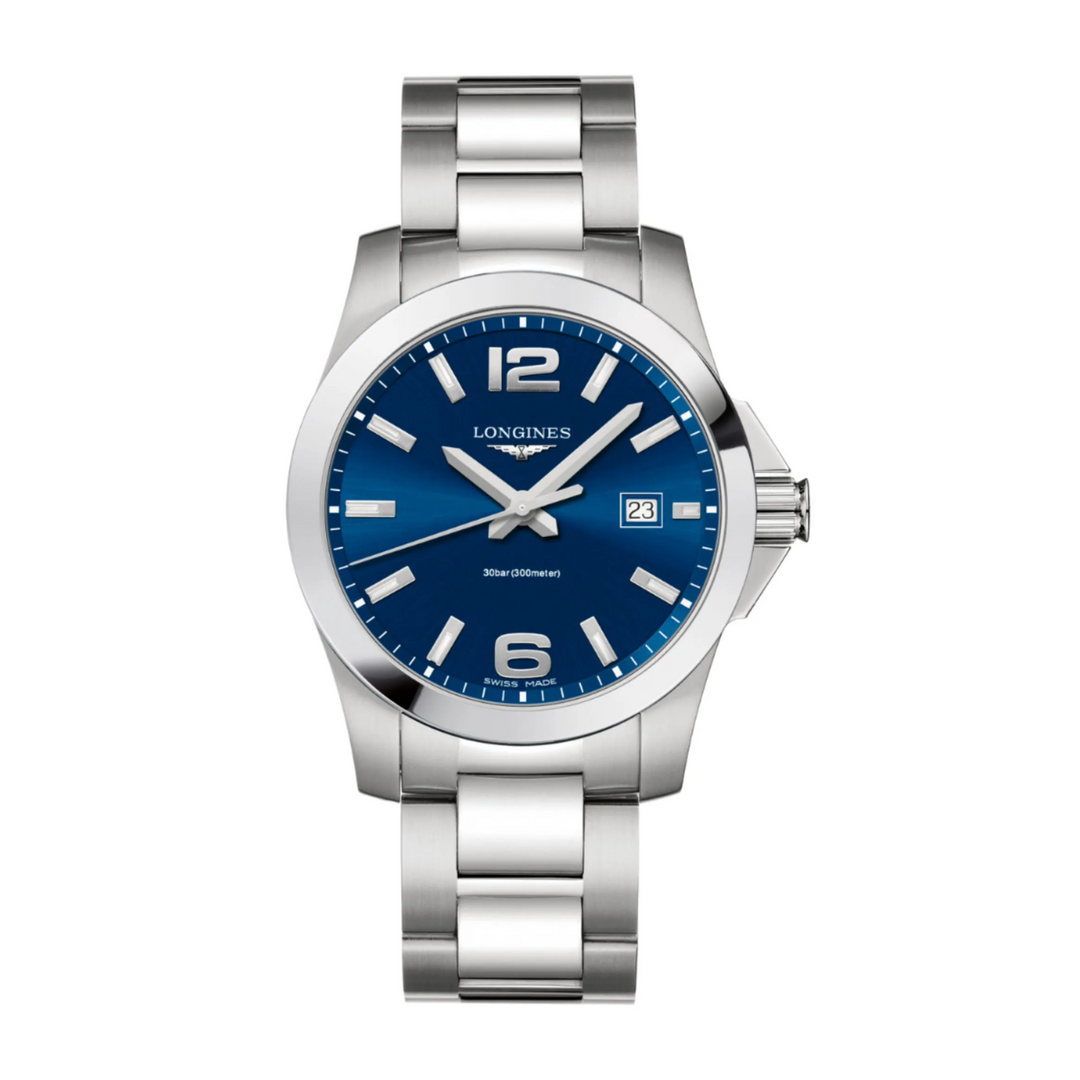 Relógio Longines Conquest L3.759.4.96.6 - Quartzo 41mm