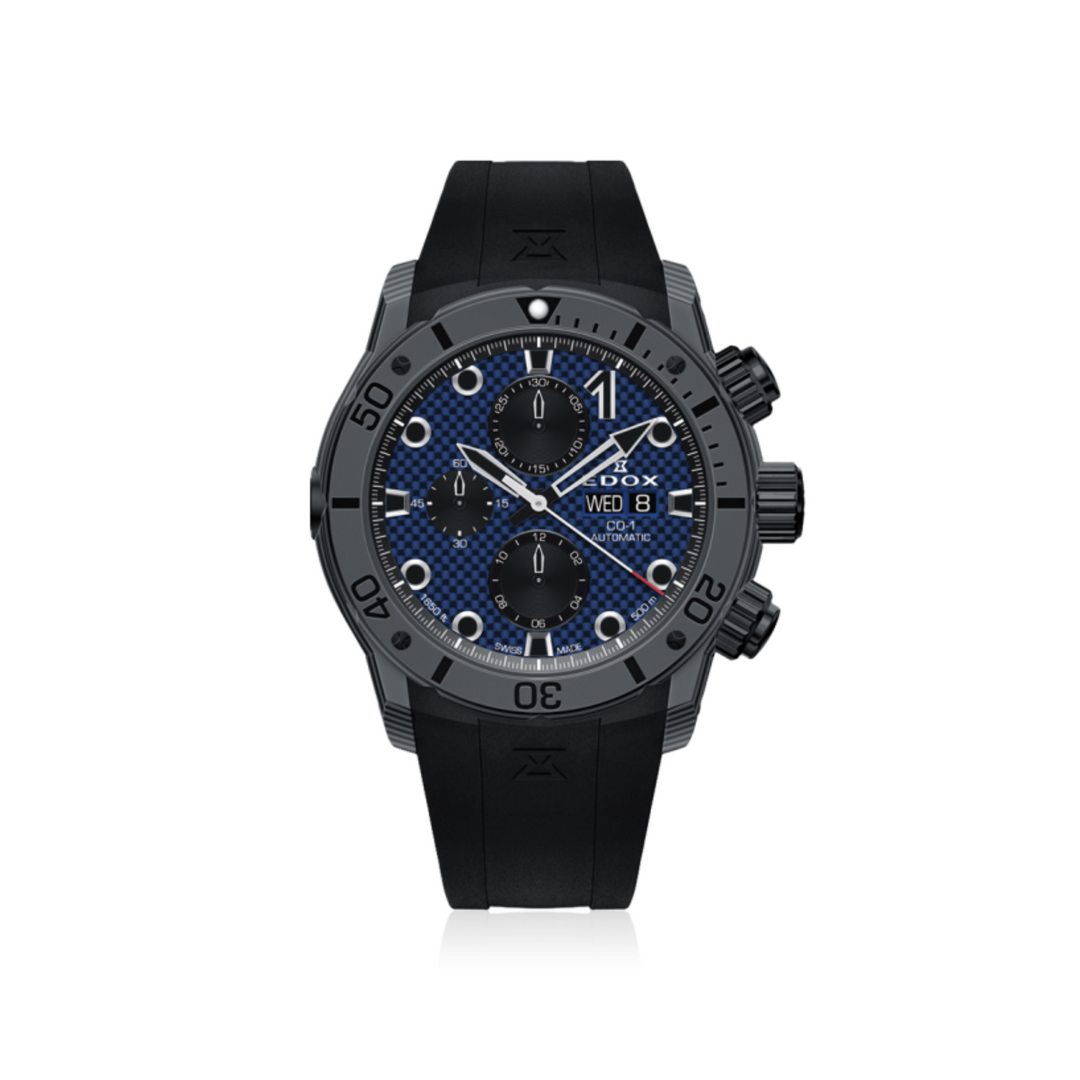 Relógio Edox CO-1 CARBON CHRONOGRAPH - Automático 45mm