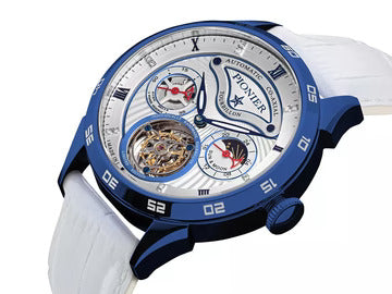 Relógio Tufina GENEVA TOURBILLON PIONIER GM-902-9 BLUE - Automático 44mm
