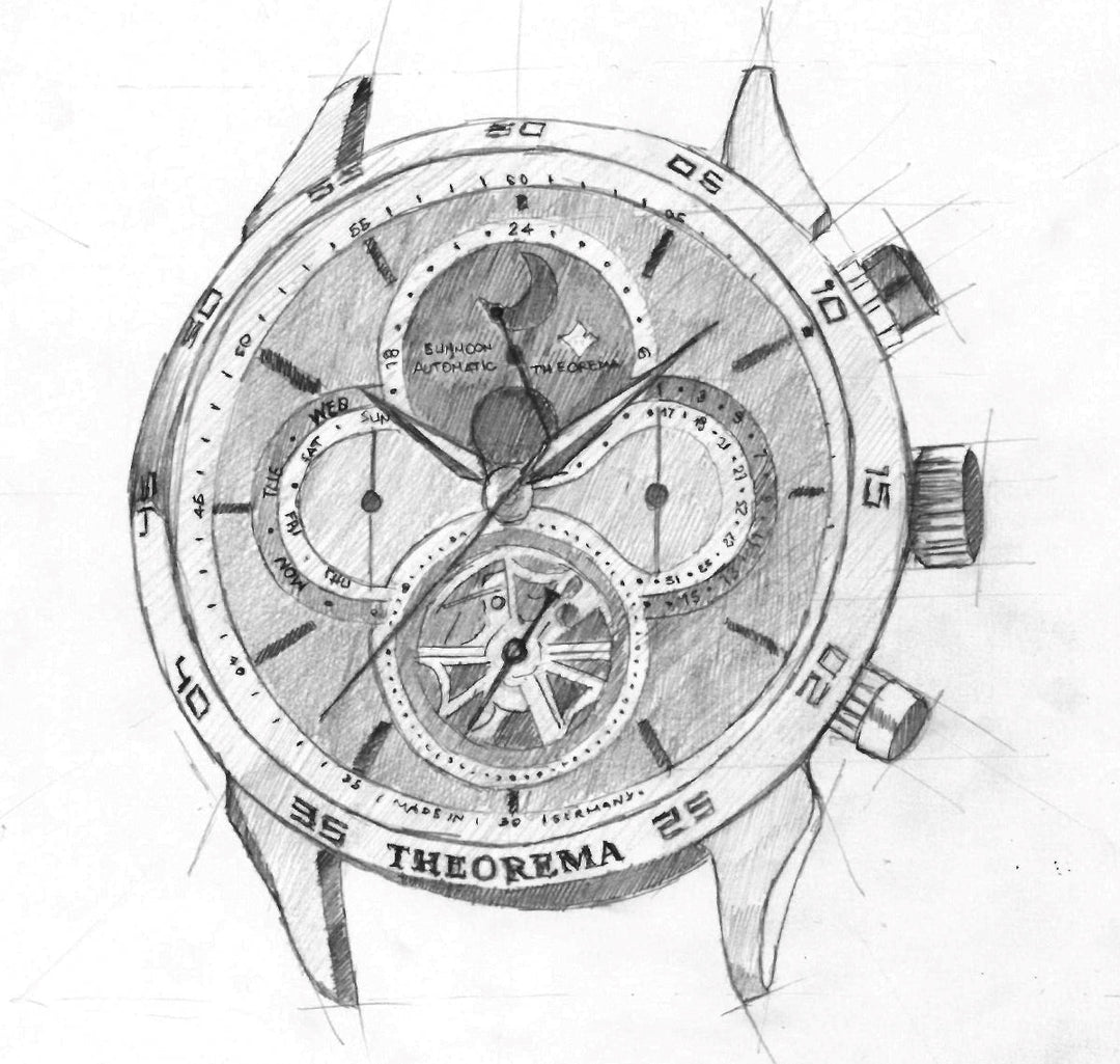 Relógio Tufina KINGSTON THEOREMA | GM-117-8 | Prata - Automático 44mm