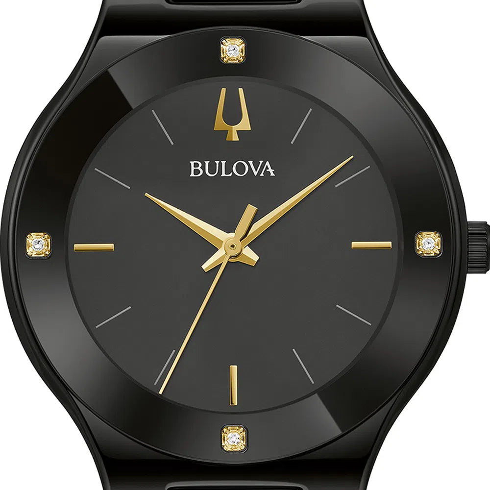 Relógio Feminino Bulova Millennia Cerâmica Preta 98R293N