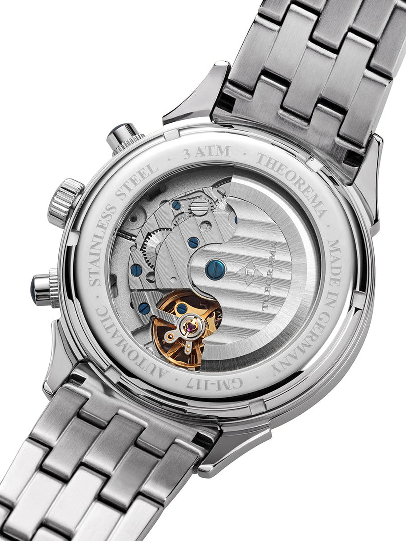 Relógio Tufina KINGSTON THEOREMA | GM-117-8 | Prata - Automático 44mm
