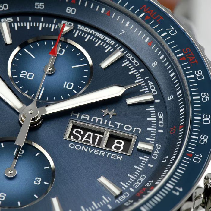 Relógio Hamilton khaki Aviation CONVERTER AUTO CHRONO - H76746540 - Automático 44mm