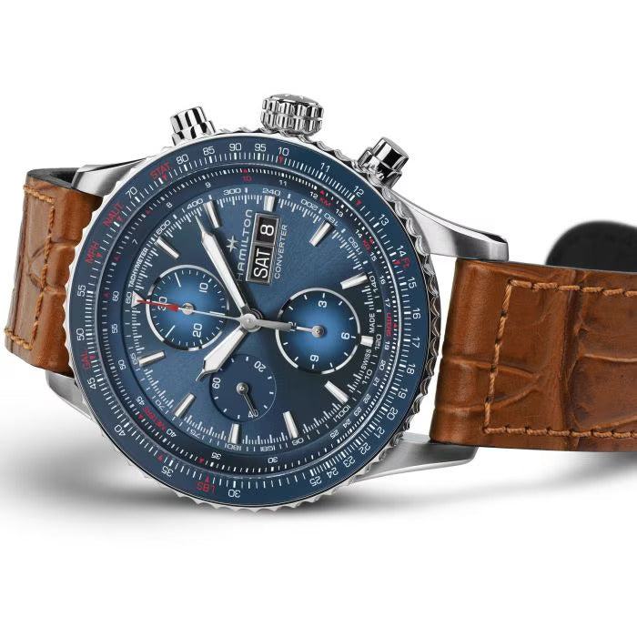 Relógio Hamilton khaki Aviation CONVERTER AUTO CHRONO - H76746540 - Automático 44mm