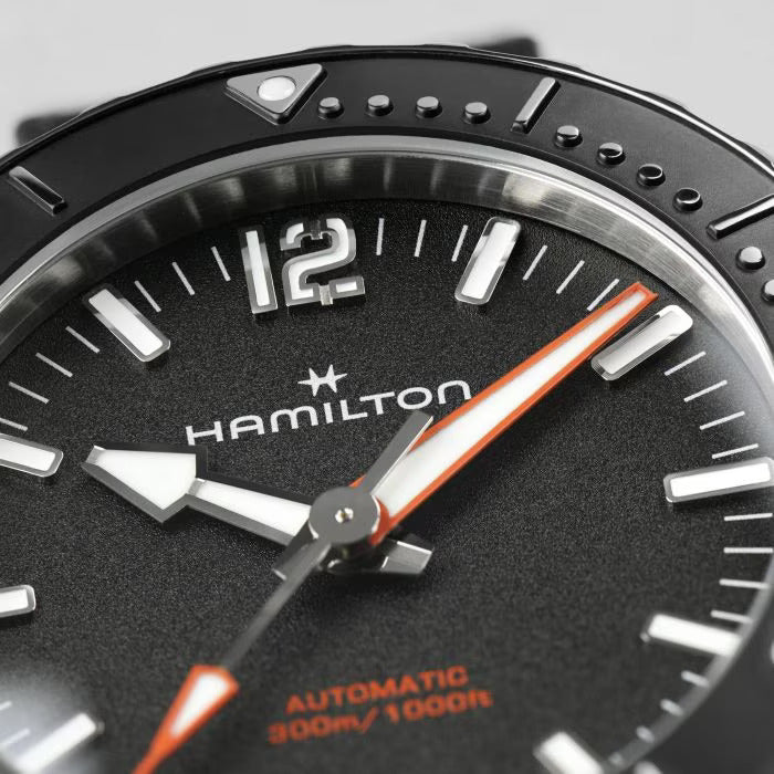 Relógio Hamilton Khaki Navy FROGMAN AUTO - H77455330 - Automático 41mm