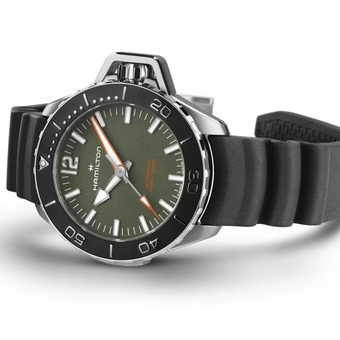 Relógio Hamilton Khaki Navy FROGMAN AUTO - H77455360 - Automático 41mm