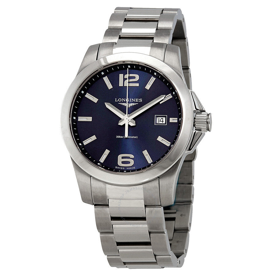 Relógio Longines Conquest L3.759.4.96.6 - Quartzo 41mm